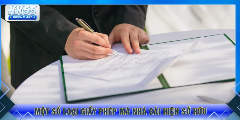 Một số loại giấy phép mà nhà cái hiện sở hữu